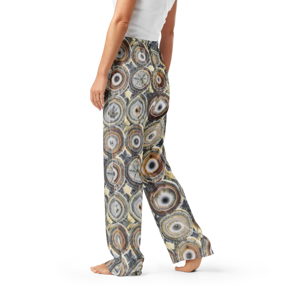 Mineral Bloom on Women's Pajama Pants — Left