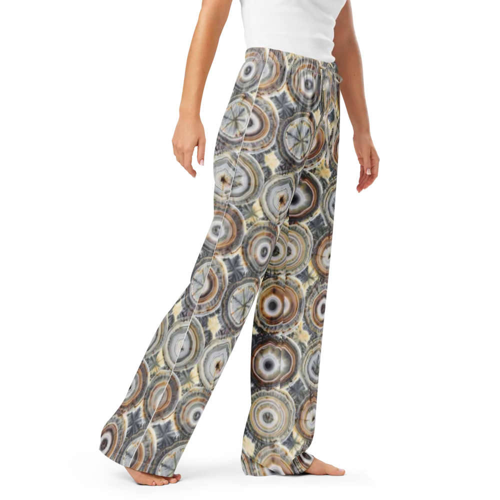 Mineral Bloom on Women's Pajama Pants — Right Front