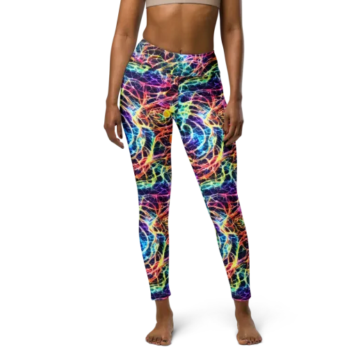 Prismatic Synapse on a Yoga Leggings