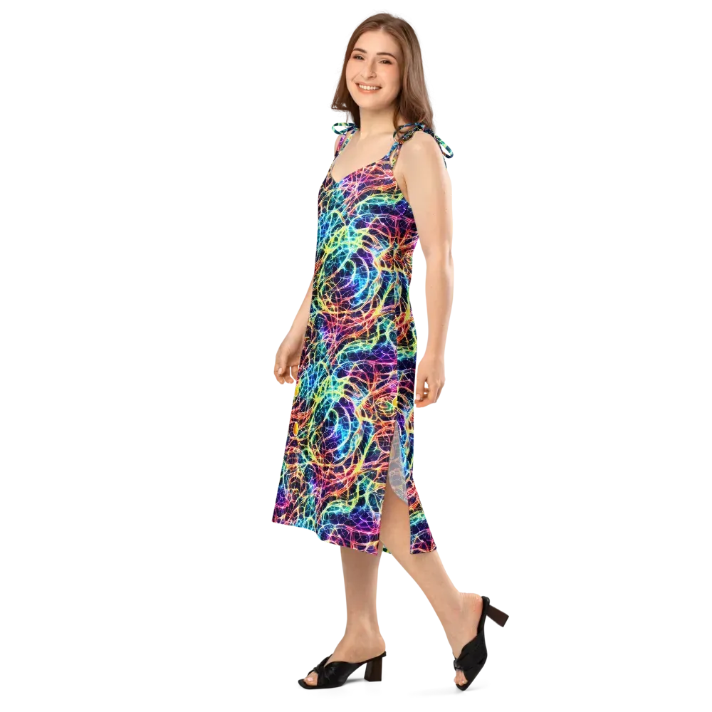 Prismatic Synapse on Slip Dress — Left Front