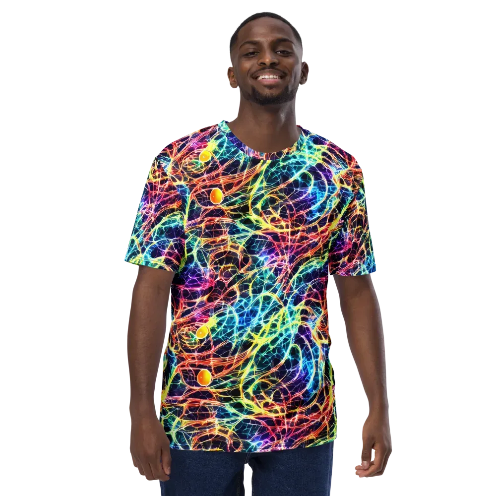 Prismatic Synapse on Men's Crew Neck T-Shirt — Front