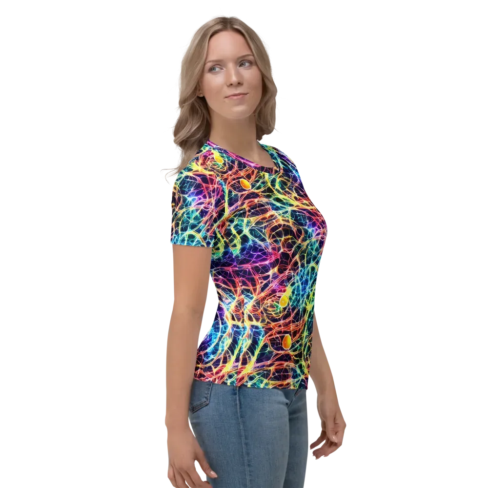 Prismatic Synapse on Women's Crew Neck T-Shirt — Right