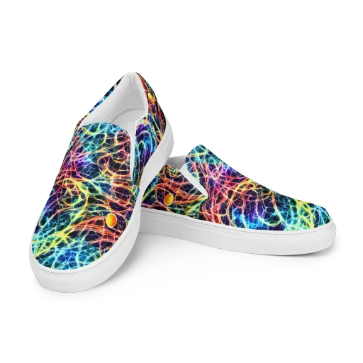Prismatic Synapse on a Men's Slip-On Canvas Shoes