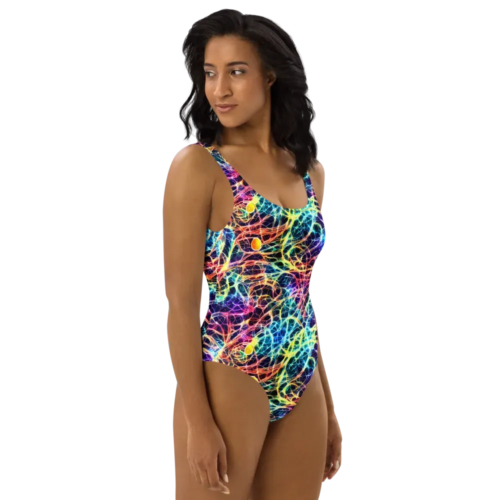 Prismatic Synapse on One-Piece Swimsuit — Right