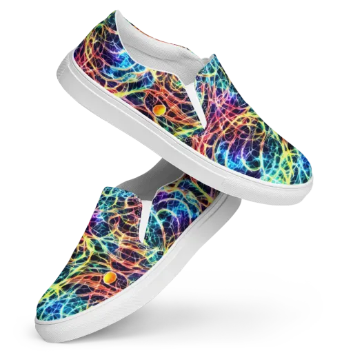 Prismatic Synapse on a Women's Slip-On Canvas Shoes