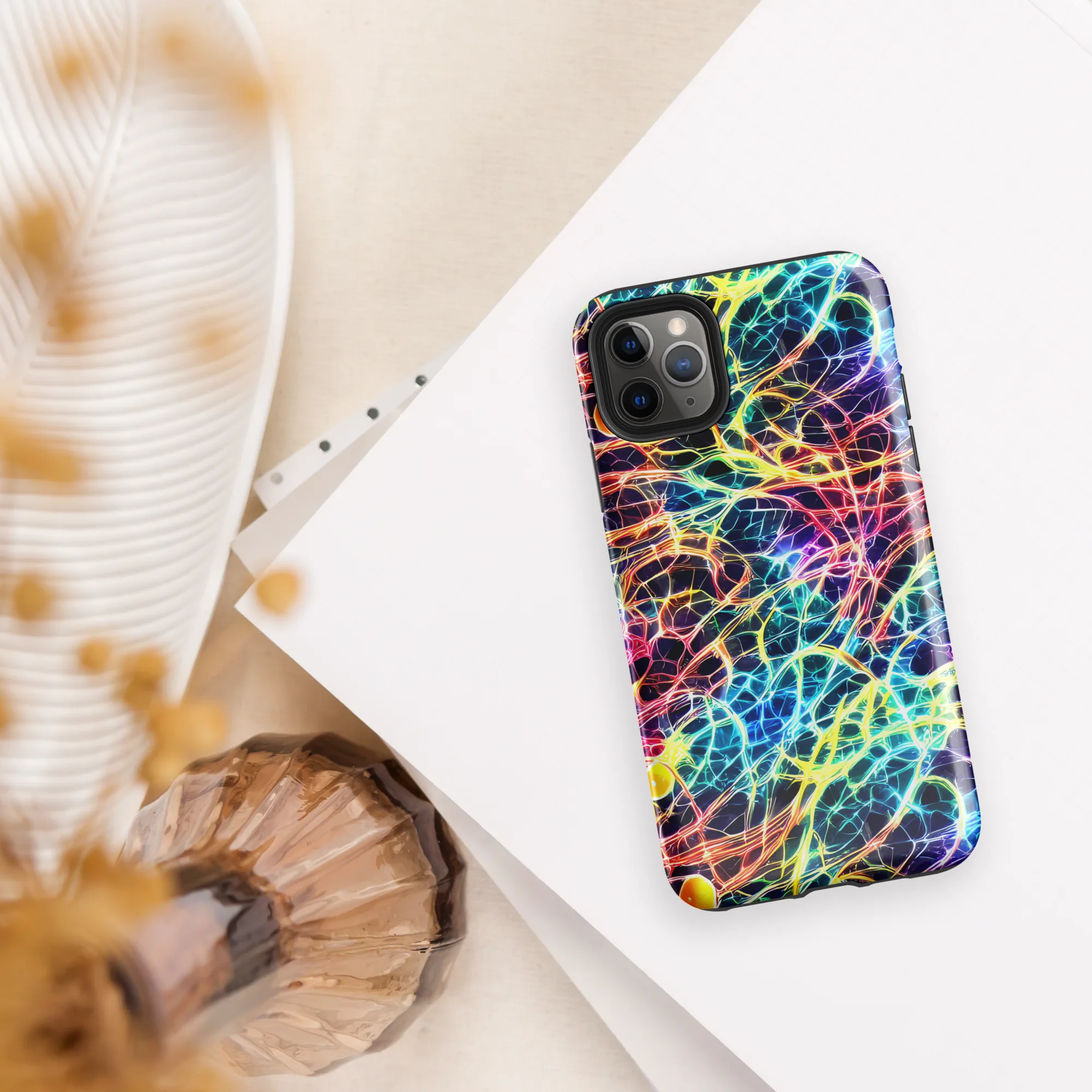 Prismatic Synapse on Tough Case for iPhone® — Front