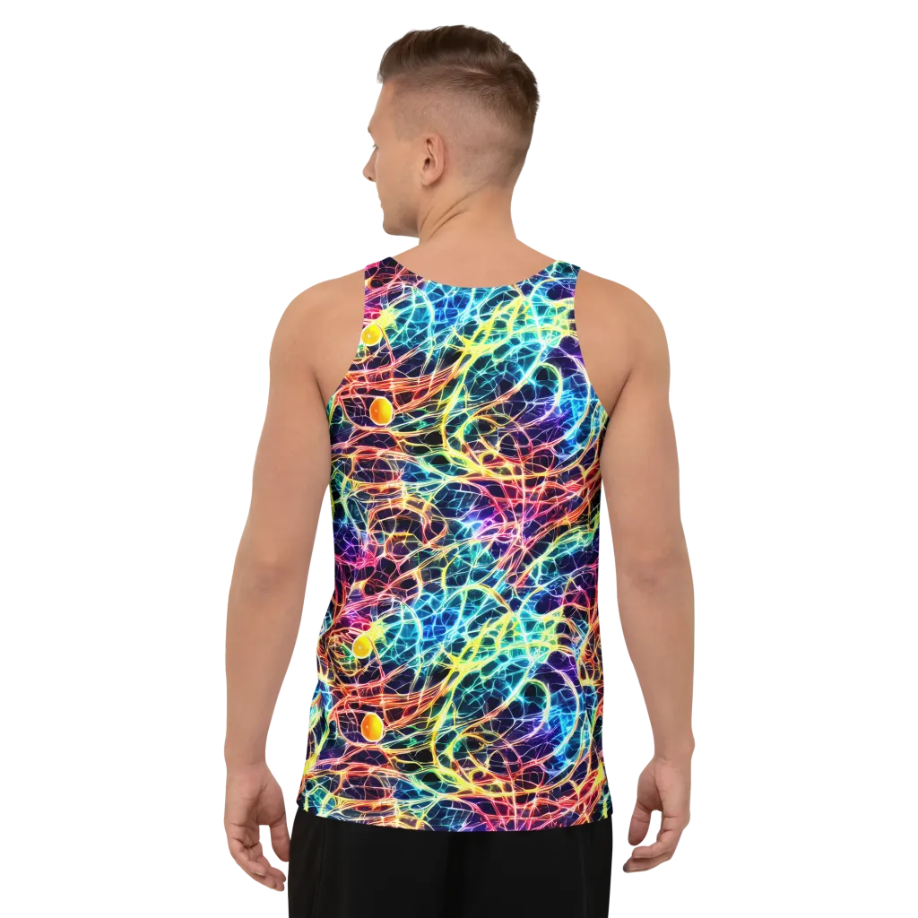 Prismatic Synapse on Men's Tank Top — Back