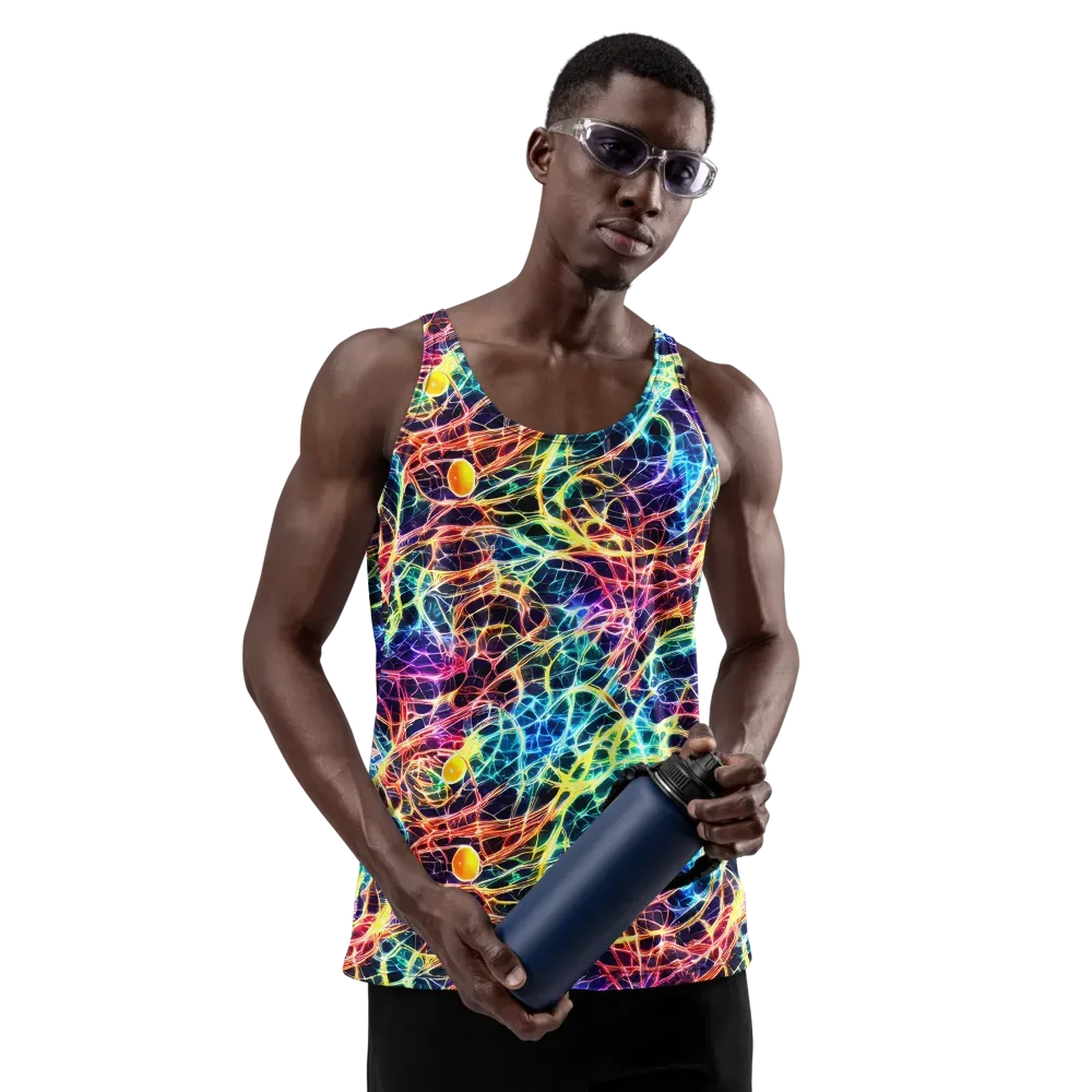 Prismatic Synapse on Men's Tank Top — Front
