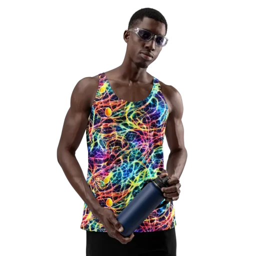 Prismatic Synapse on a Men's Tank Top