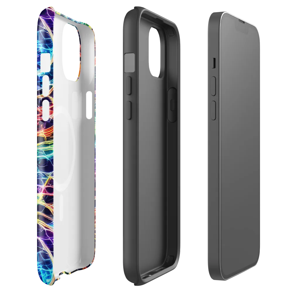 Prismatic Synapse on MagSafe Tough Case for iPhone® — Front