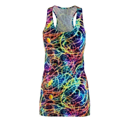 Prismatic Synapse on a Racerback Dress