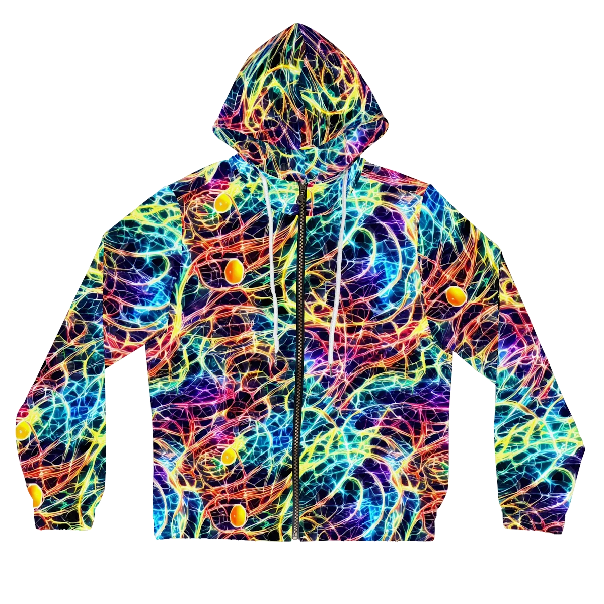 Prismatic Synapse on Women's Full-Zip Hoodie — Front