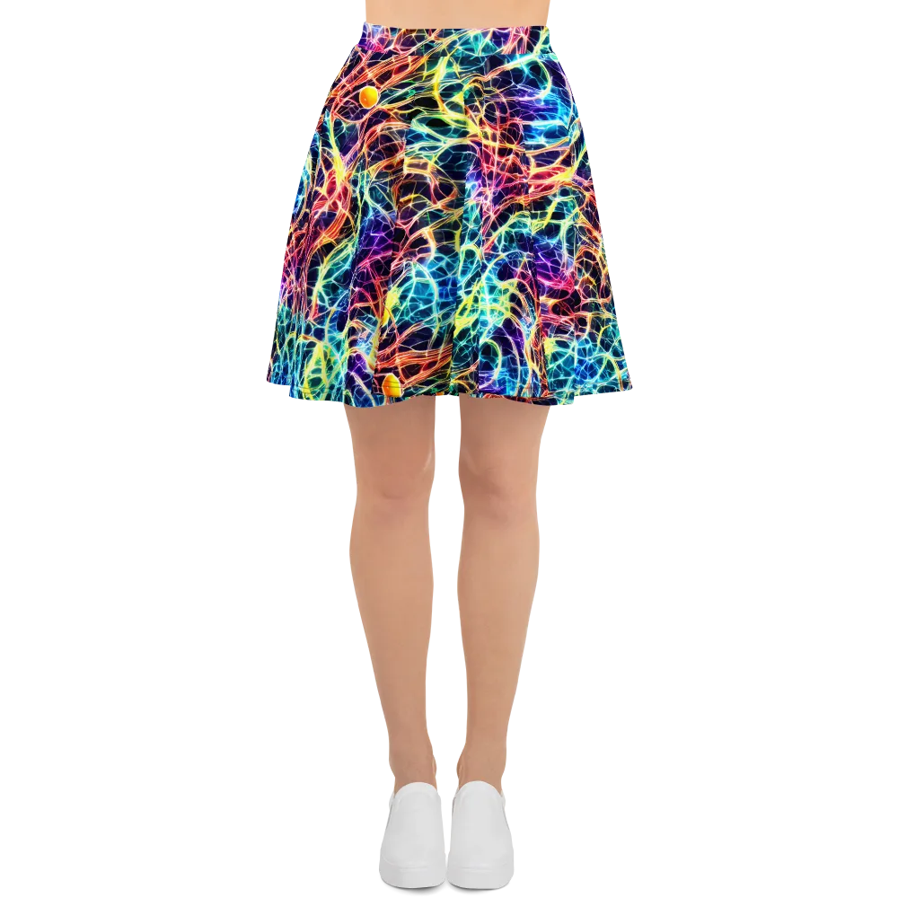 Prismatic Synapse on Skater Skirt — Front