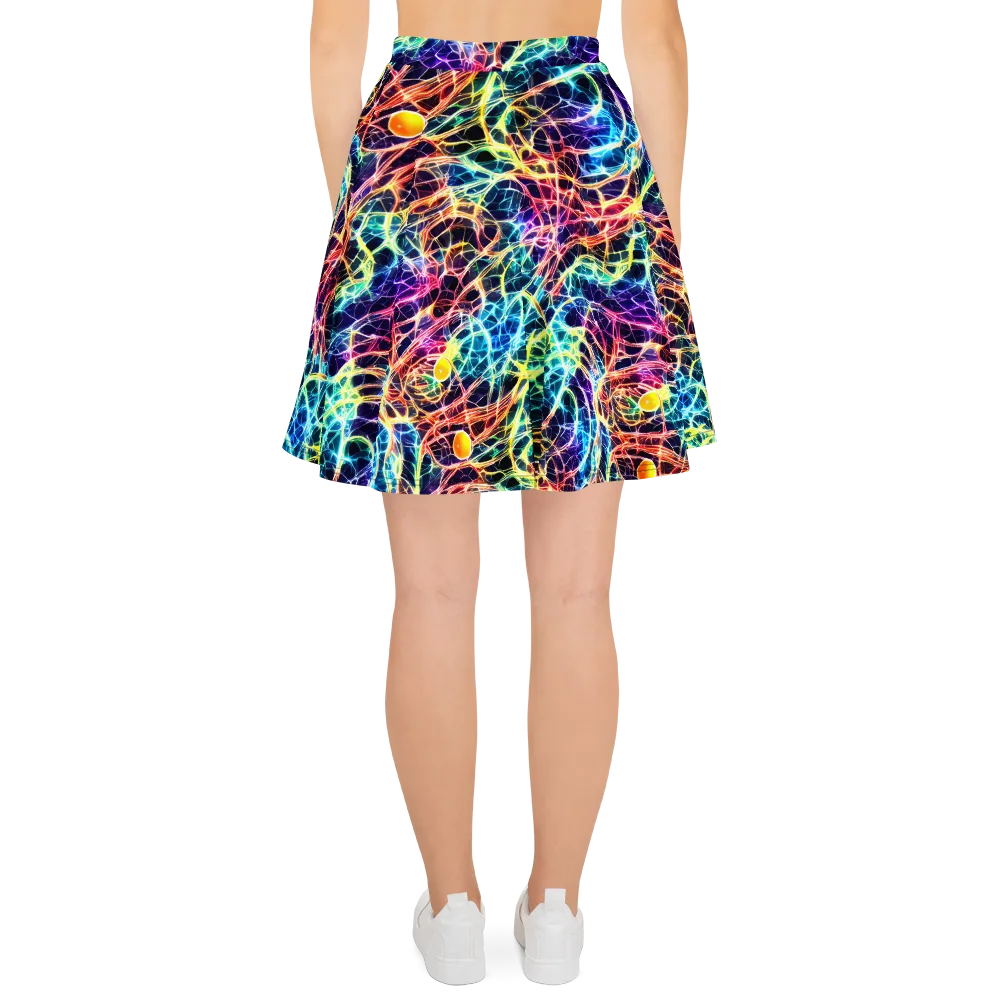 Prismatic Synapse on Skater Skirt — Back