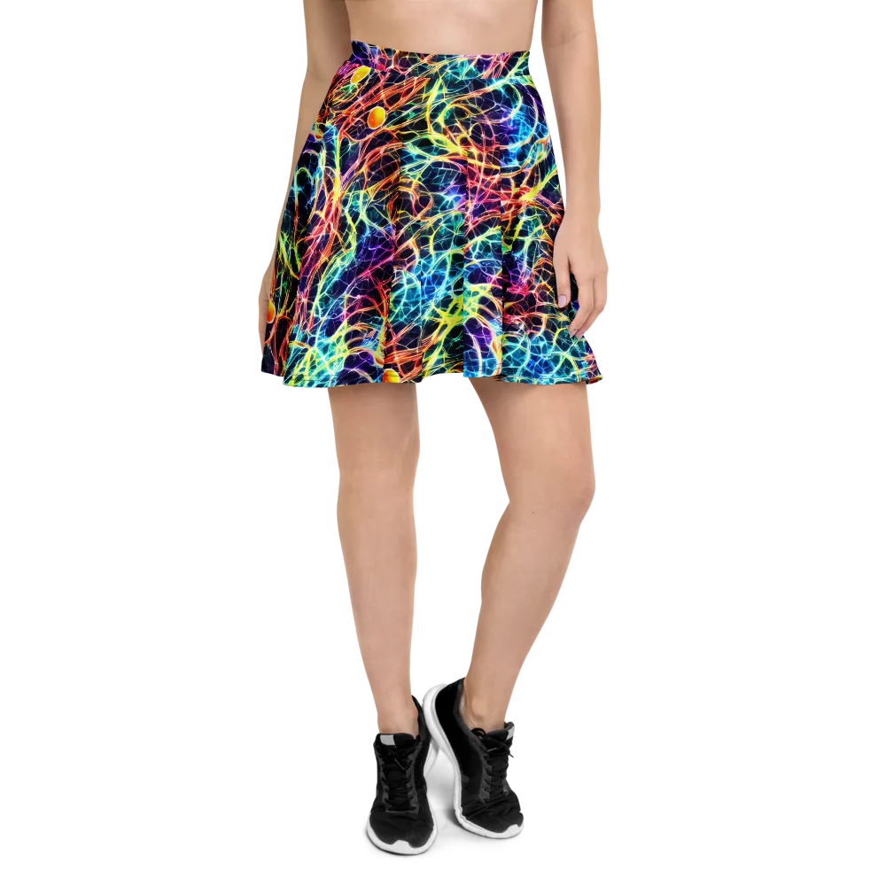 Prismatic Synapse on Skater Skirt — Front