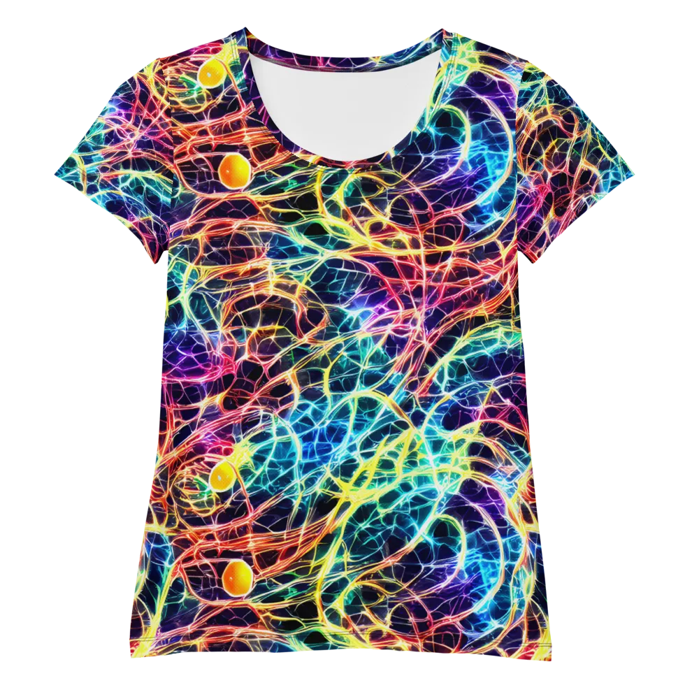 Prismatic Synapse on Women's Athletic T-Shirt — Front