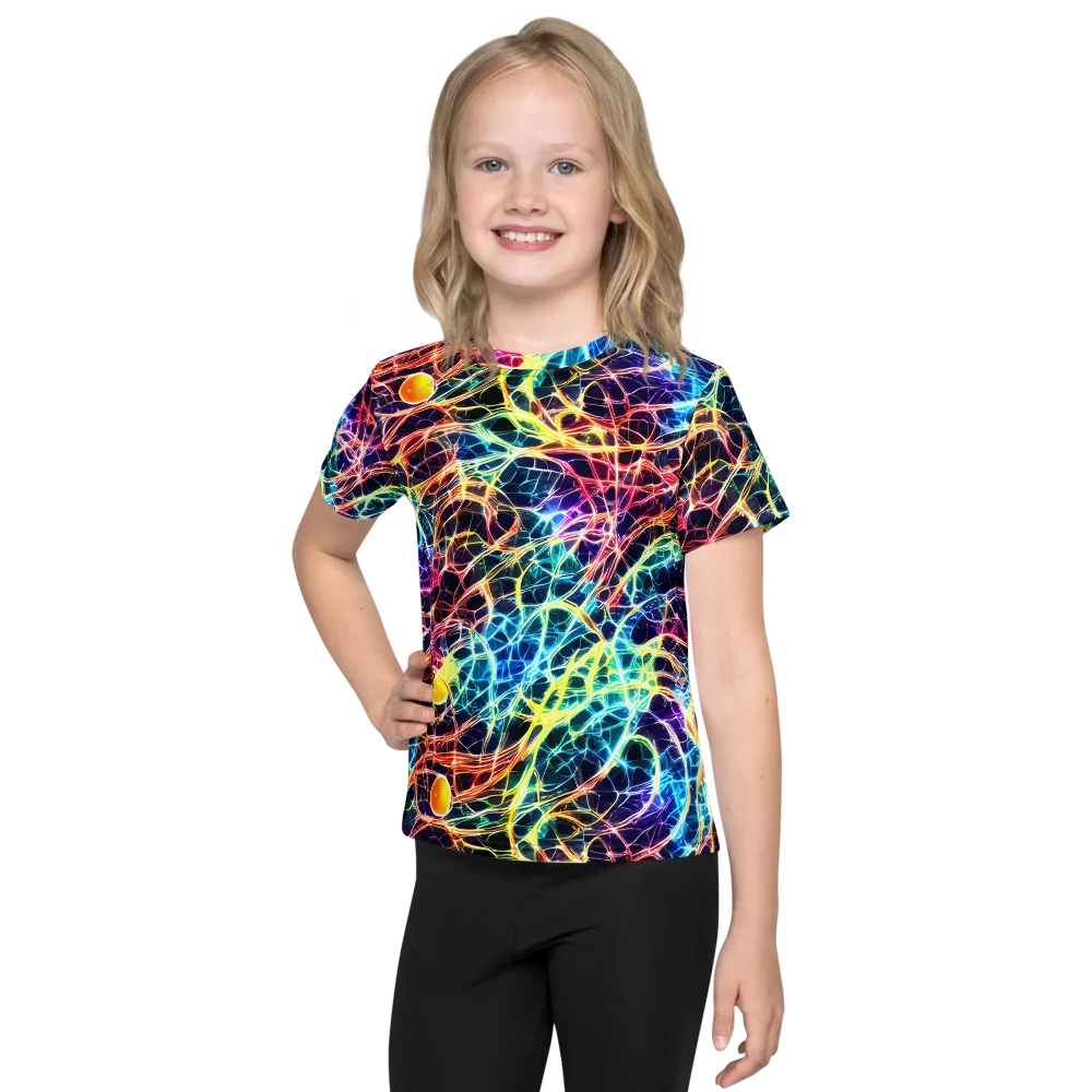 Prismatic Synapse on Kids Crew Neck T-Shirt — Front