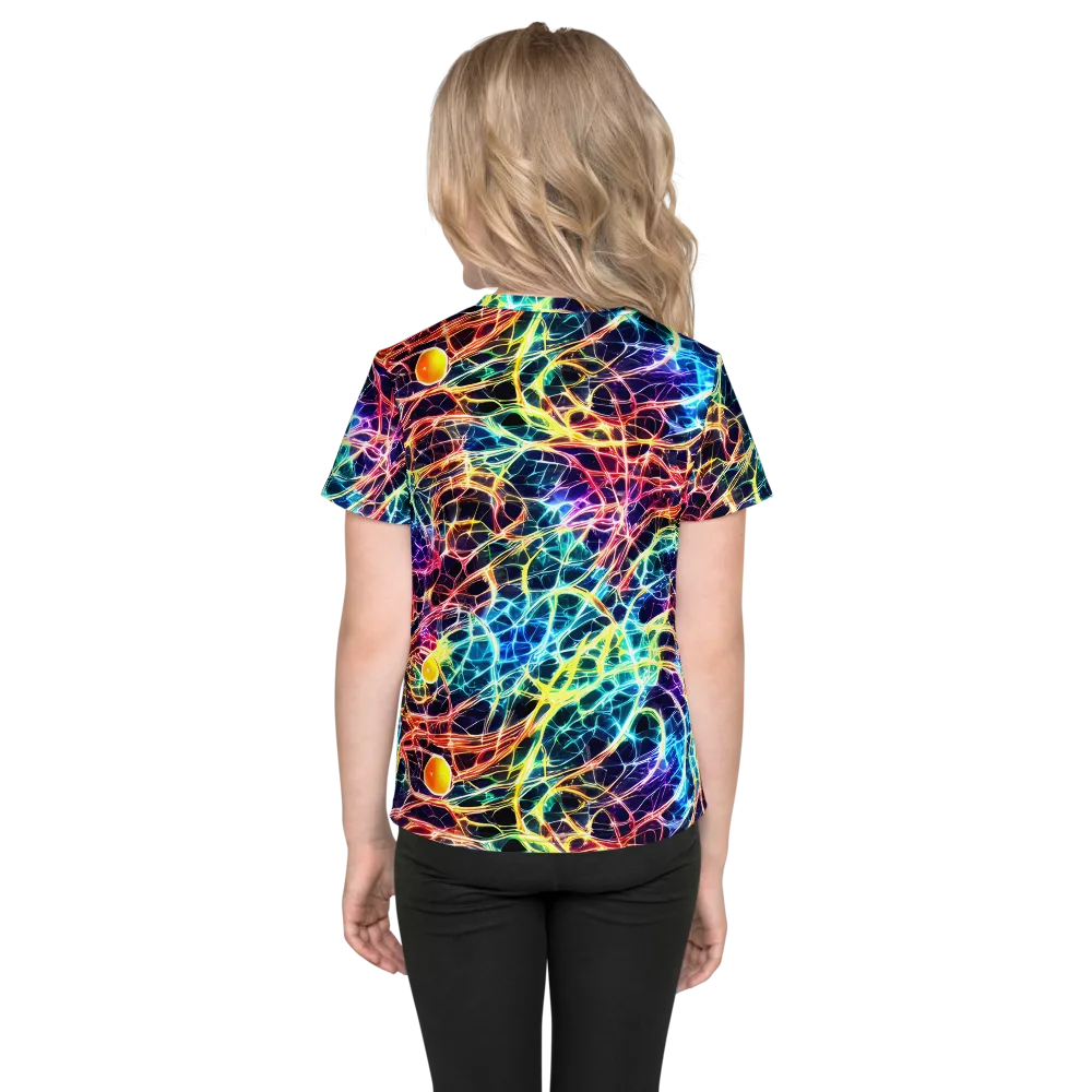 Prismatic Synapse on Kids Crew Neck T-Shirt — Back