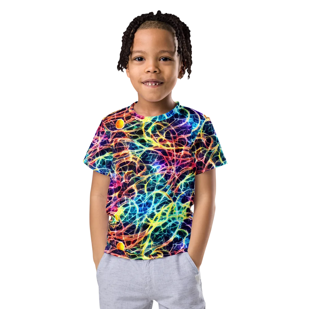 Prismatic Synapse on Kids Crew Neck T-Shirt — Front