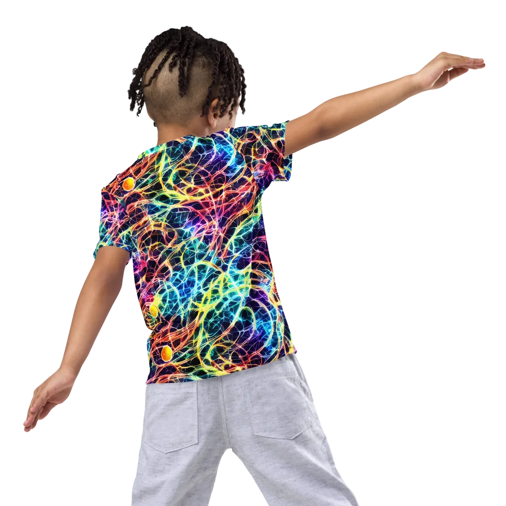 Prismatic Synapse on Kids Crew Neck T-Shirt — Back