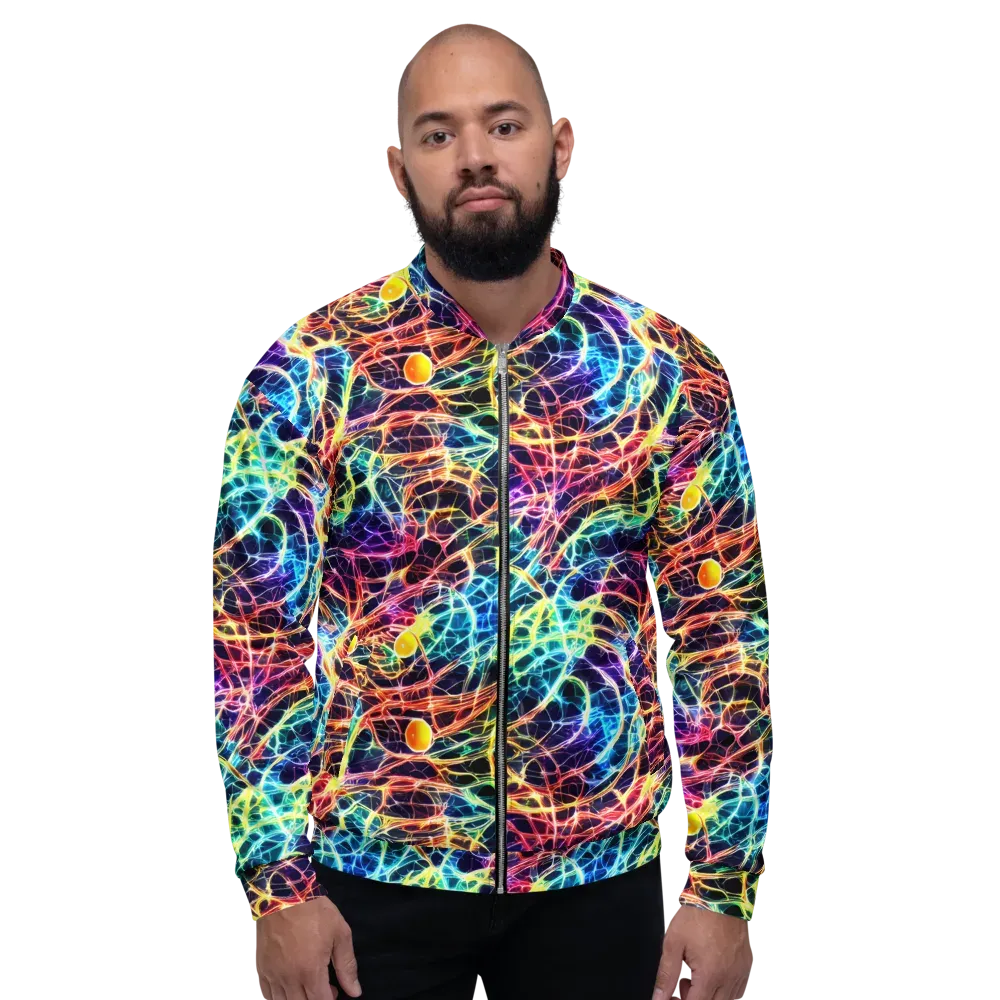 Prismatic Synapse on Bomber Jacket — Front