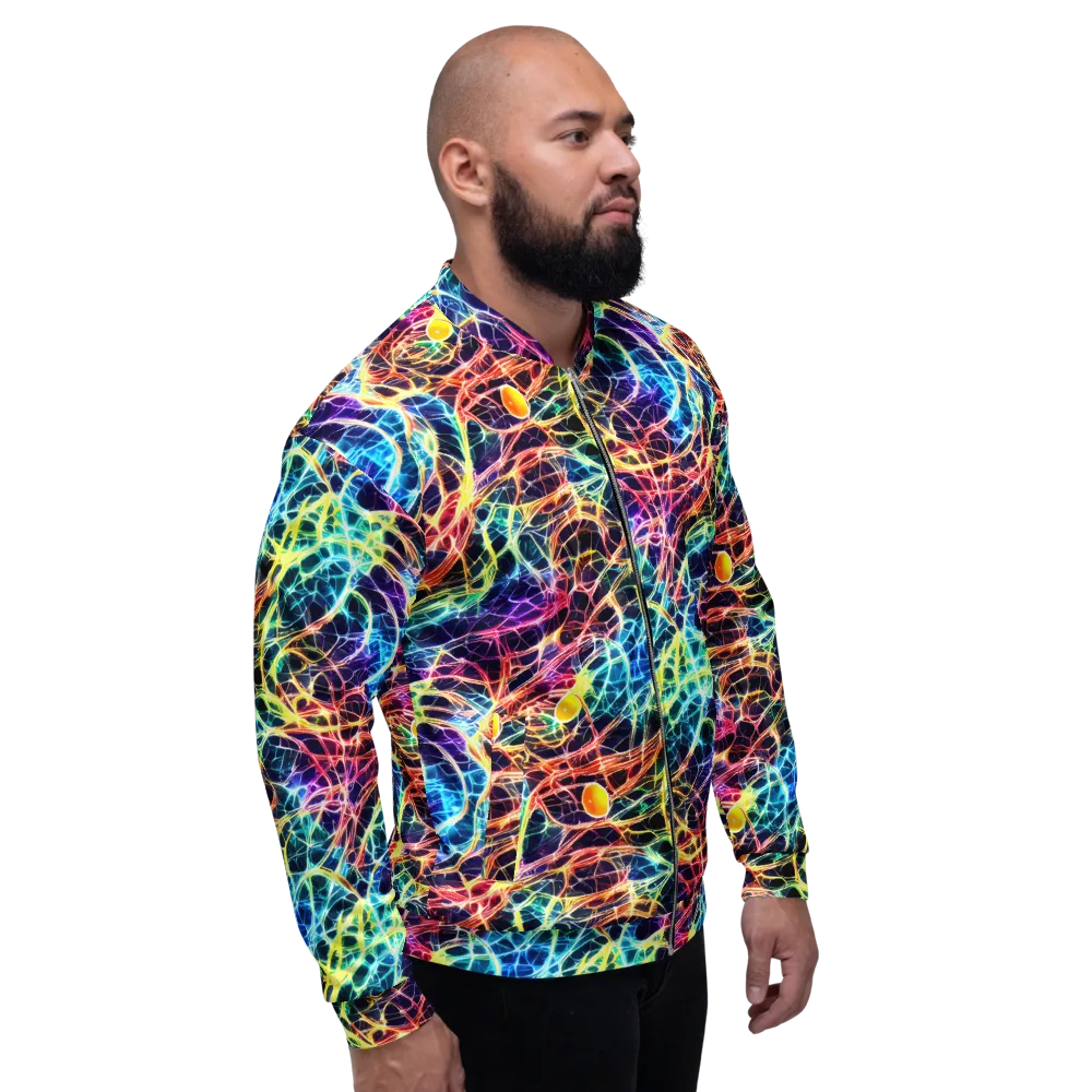 Prismatic Synapse on Bomber Jacket — Right