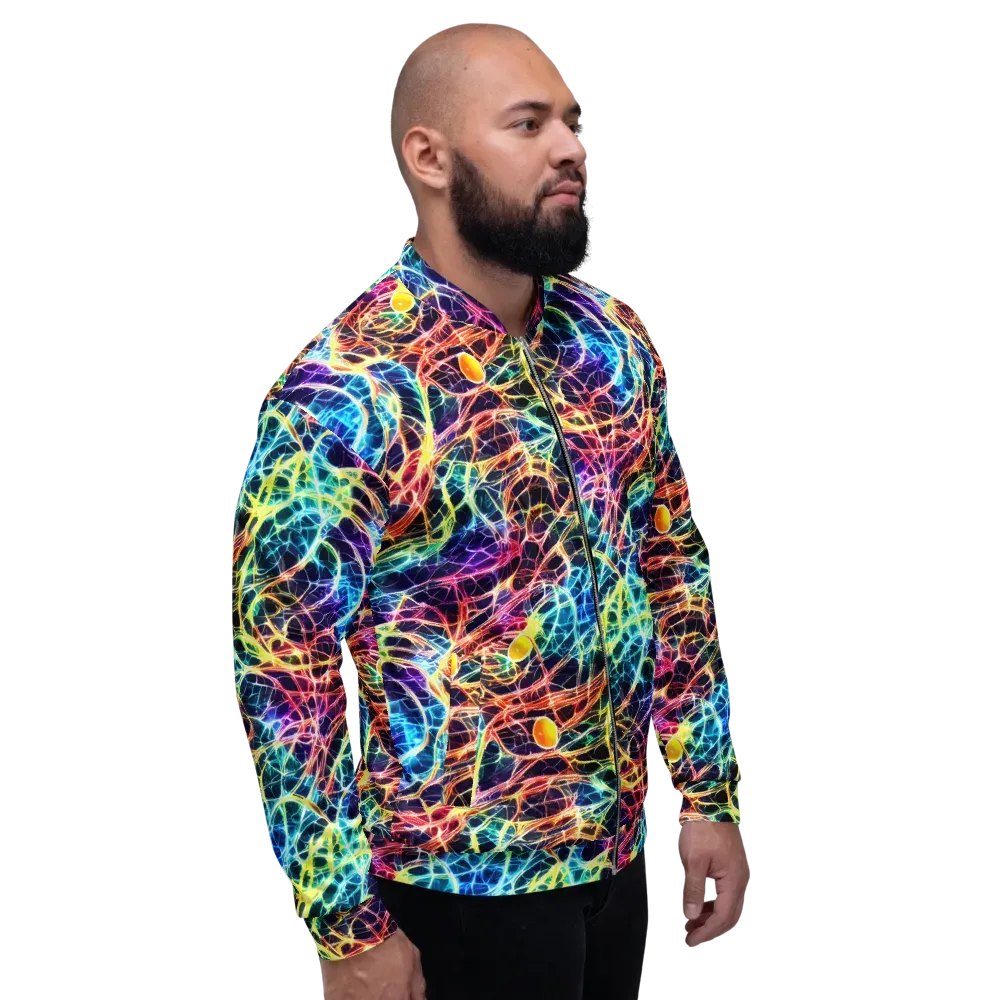 Prismatic Synapse on Bomber Jacket — Right
