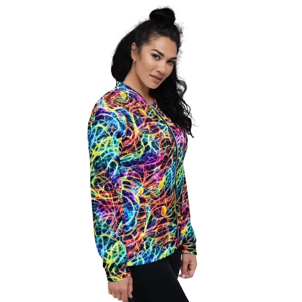 Prismatic Synapse on Bomber Jacket — Right