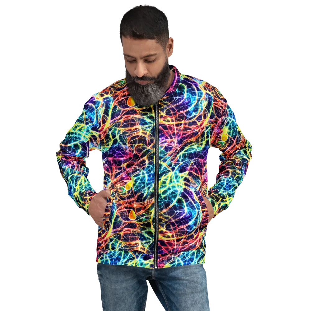 Prismatic Synapse on Bomber Jacket — Front