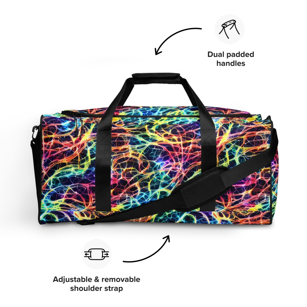 Prismatic Synapse on Duffle Bag — Front