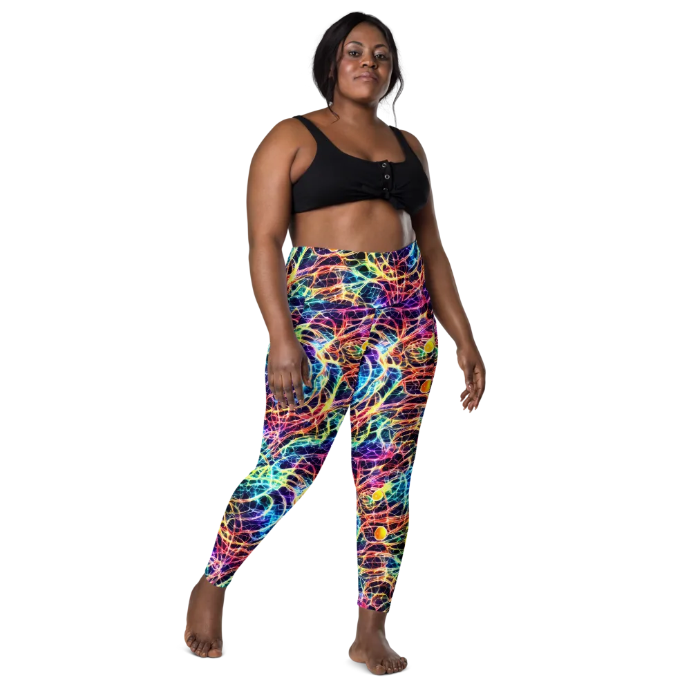 Prismatic Synapse on Leggings with Pockets — Front