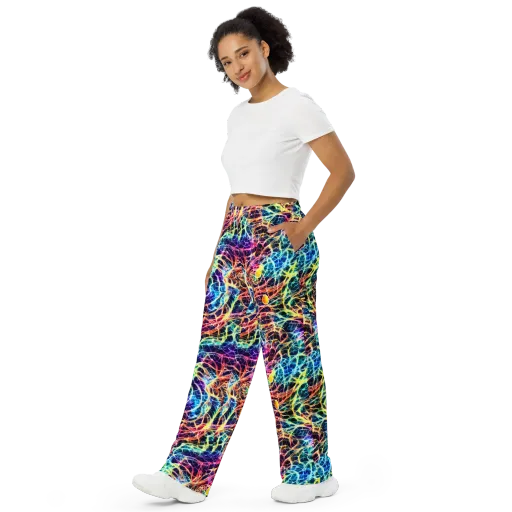 Prismatic Synapse on a Wide-Leg Pants