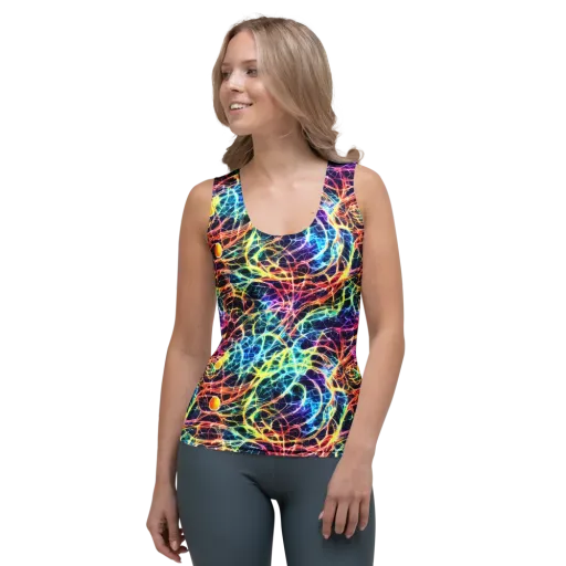 Prismatic Synapse on a Women's Tank Top