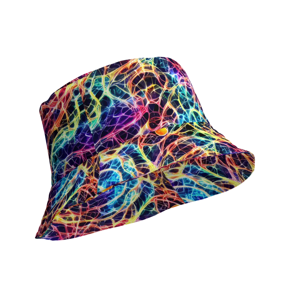 Prismatic Synapse on Reversible Bucket Hat — Product details Outside