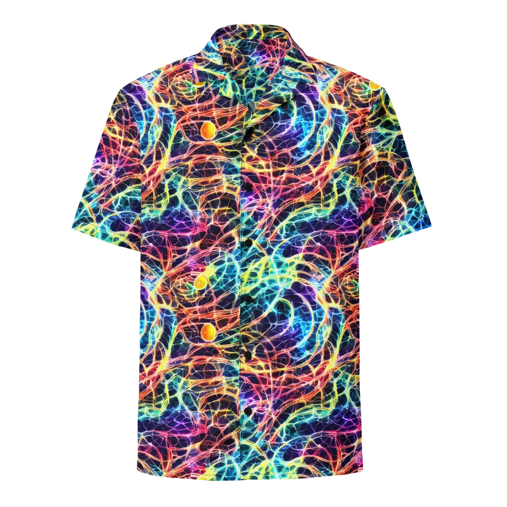 Prismatic Synapse on Button Shirt — Front