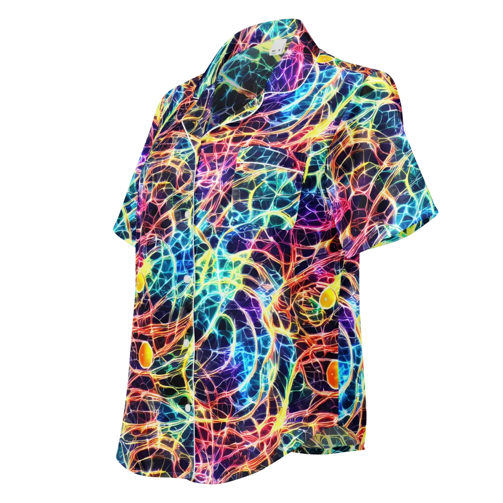 Prismatic Synapse on Women's Short Sleeve Pajama Top — Left Front
