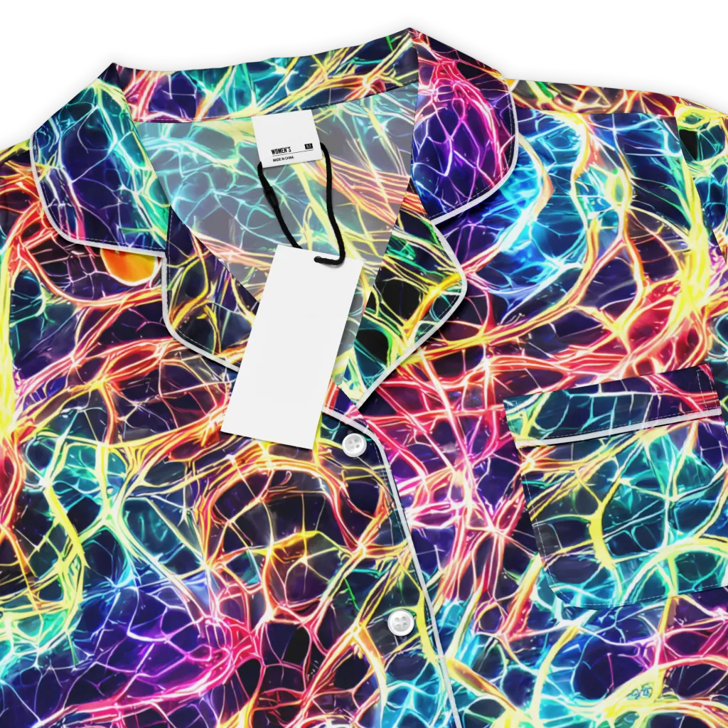 Prismatic Synapse on Women's Short Sleeve Pajama Top — Product details