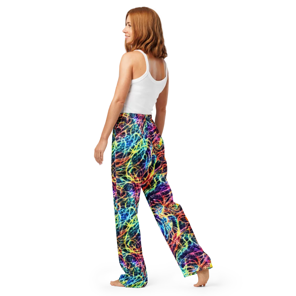 Prismatic Synapse on Women's Pajama Pants — Back