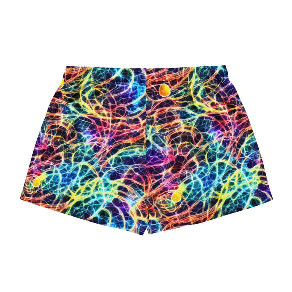 Prismatic Synapse on Women's Pajama Shorts — Back
