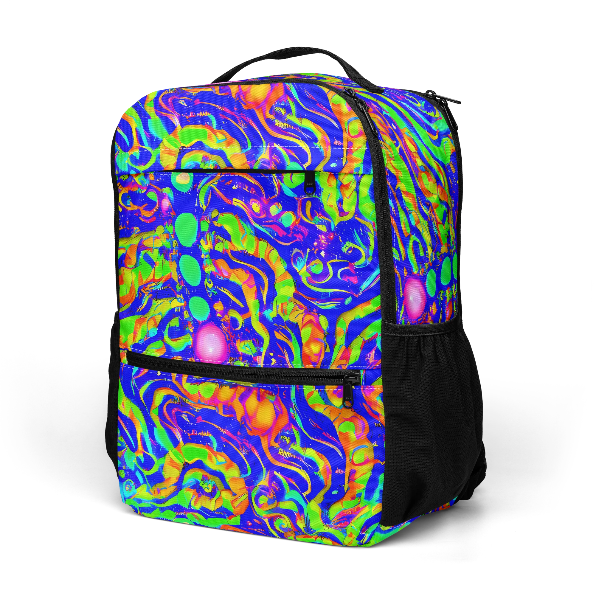 Fluoro Mirage on Utility Backpack — Left Front