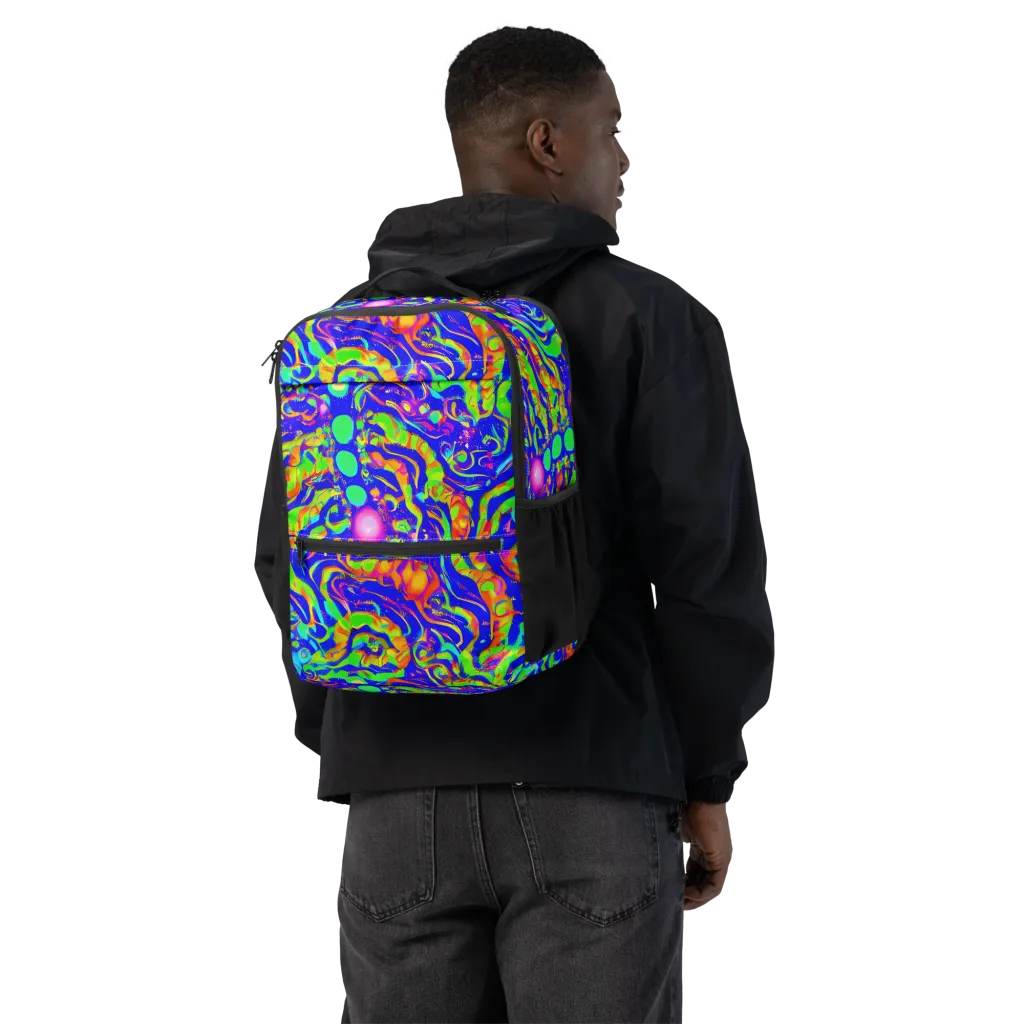 Fluoro Mirage on Utility Backpack — Back