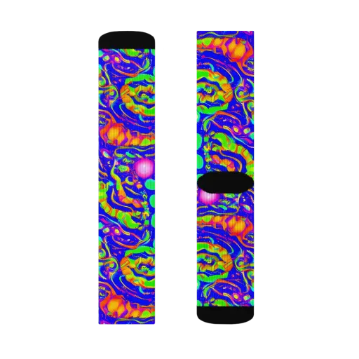 Fluoro Mirage on a Socks