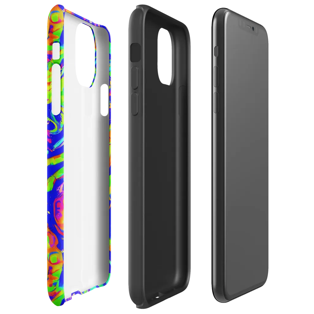 Fluoro Mirage on Tough Case for iPhone® — Right
