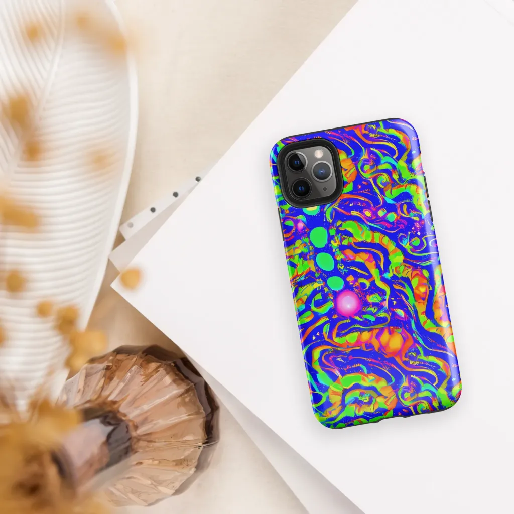 Fluoro Mirage on Tough Case for iPhone® — Front
