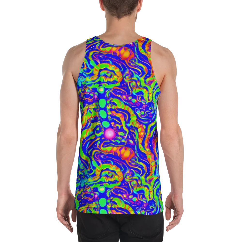 Fluoro Mirage on Men's Tank Top — Back