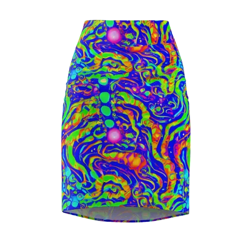 Fluoro Mirage on a Pencil Skirt