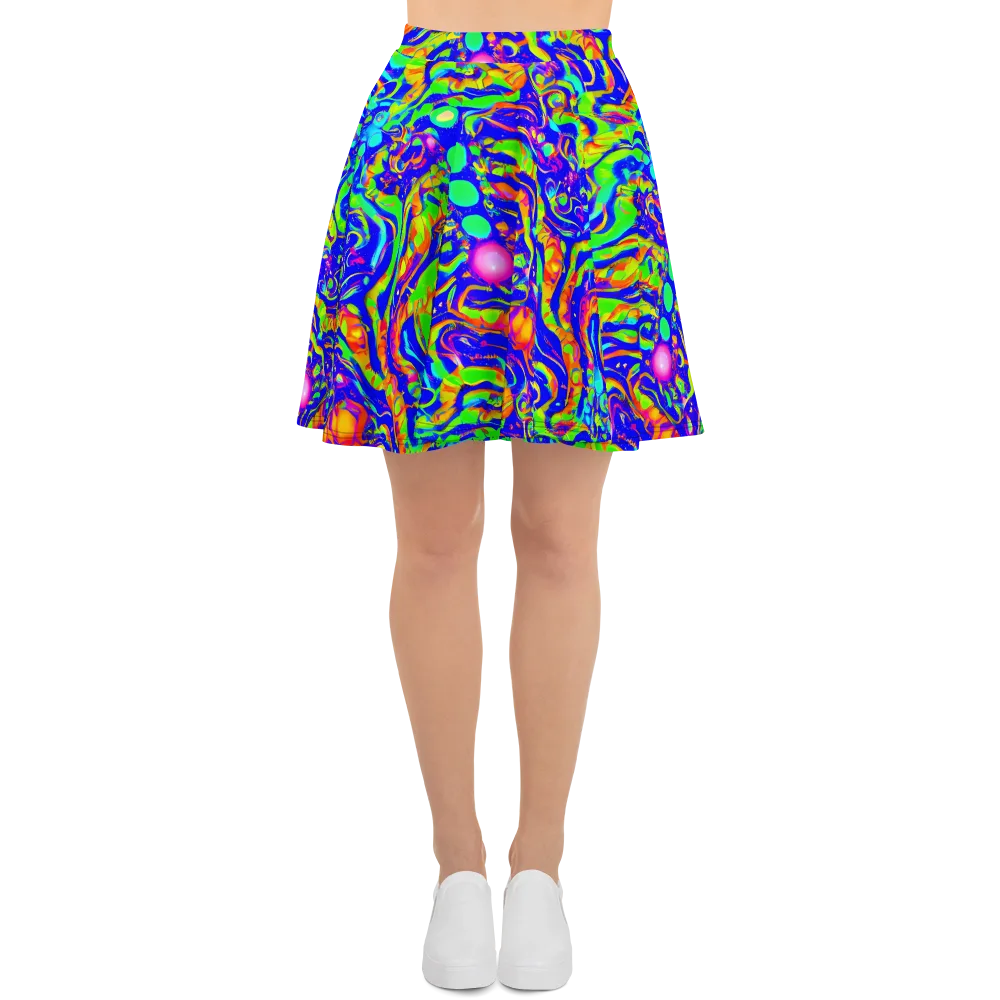 Fluoro Mirage on Skater Skirt — Front