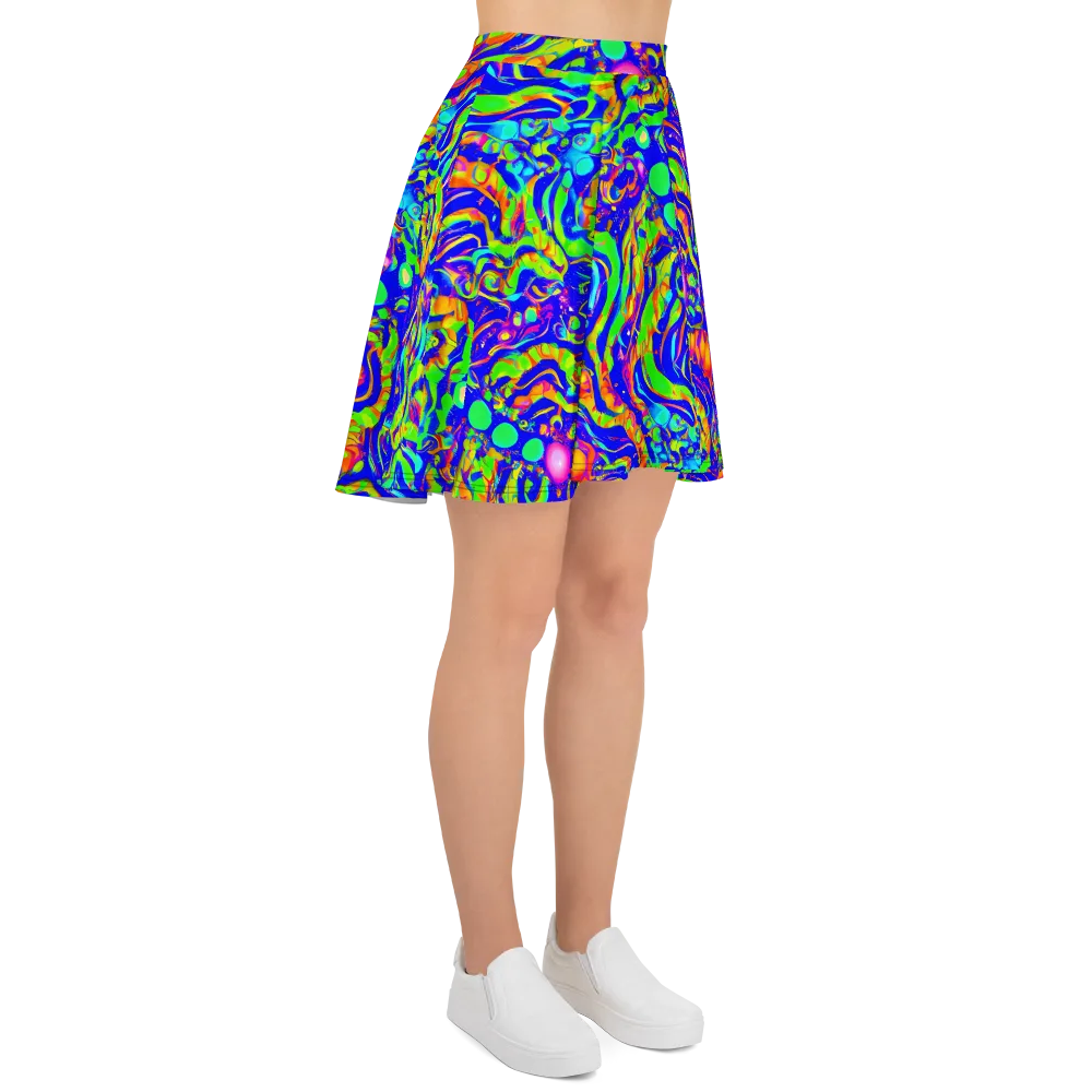 Fluoro Mirage on Skater Skirt — Right