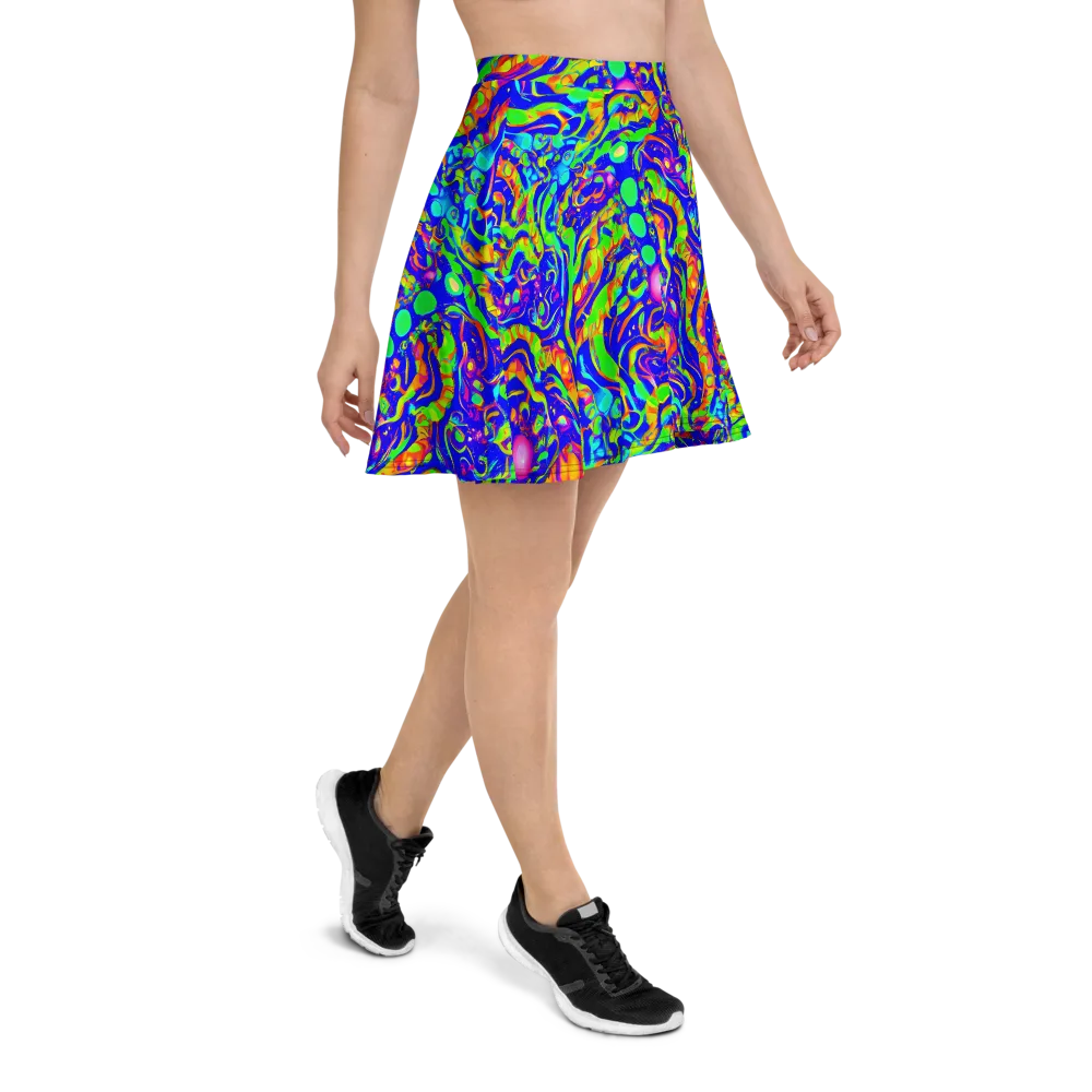 Fluoro Mirage on Skater Skirt — Right