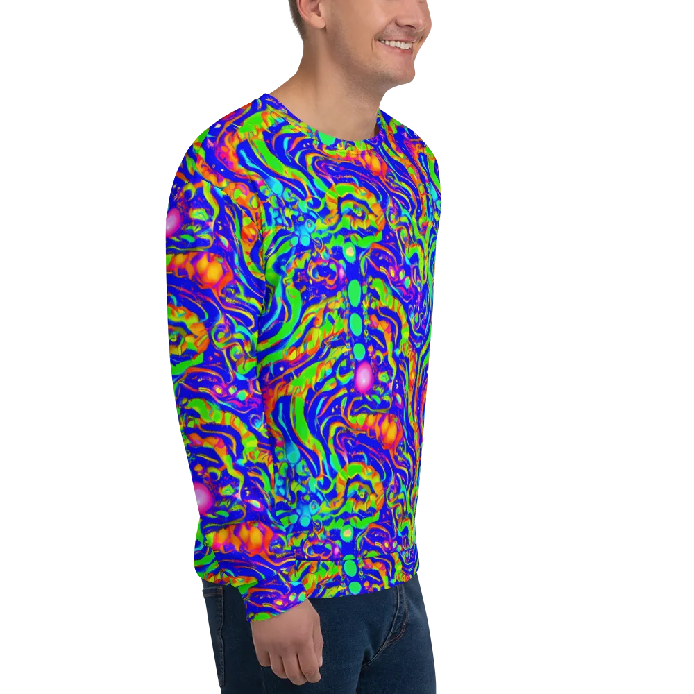 Fluoro Mirage on Sweatshirt — Right Front